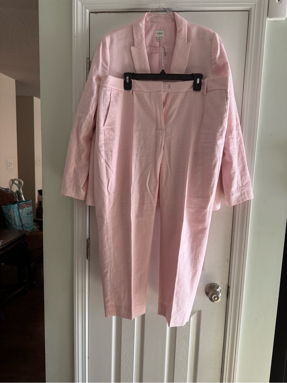 J. Crew Pale Pink Blazer and Trousers Suit - Picture 3 of 5